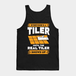 Funny Tiler Tile Setter Installer Profession Gift Tank Top